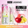 ENE Crystal Legend 4000 Disposable Puff Bar Device-Box of 10