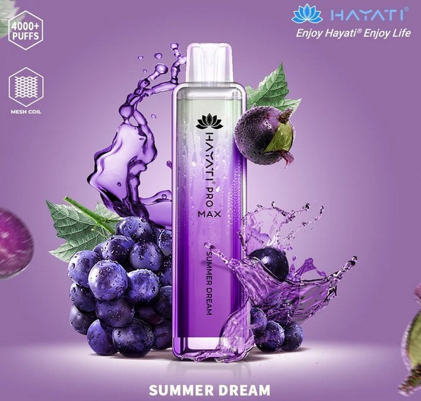 Hayati Pro Max 4000 Disposable Vape Box of 10 - Summer Dream