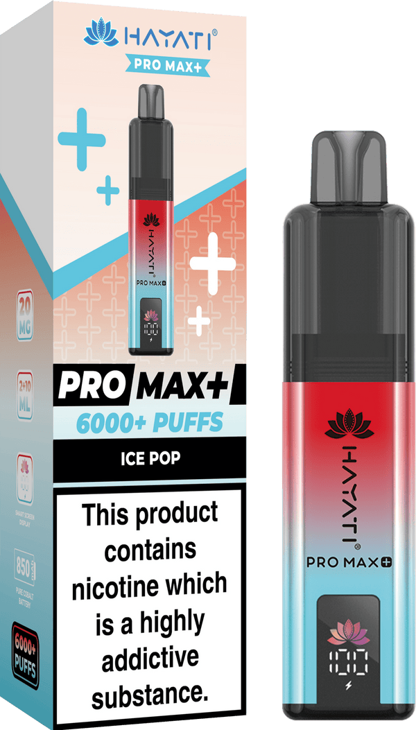 Hayati Pro Max Plus 6000 Vape Box of 5 - Flavour Ice Pop