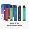 Elux Legend 3500 Disposable Vape Pod Device- Box of 10